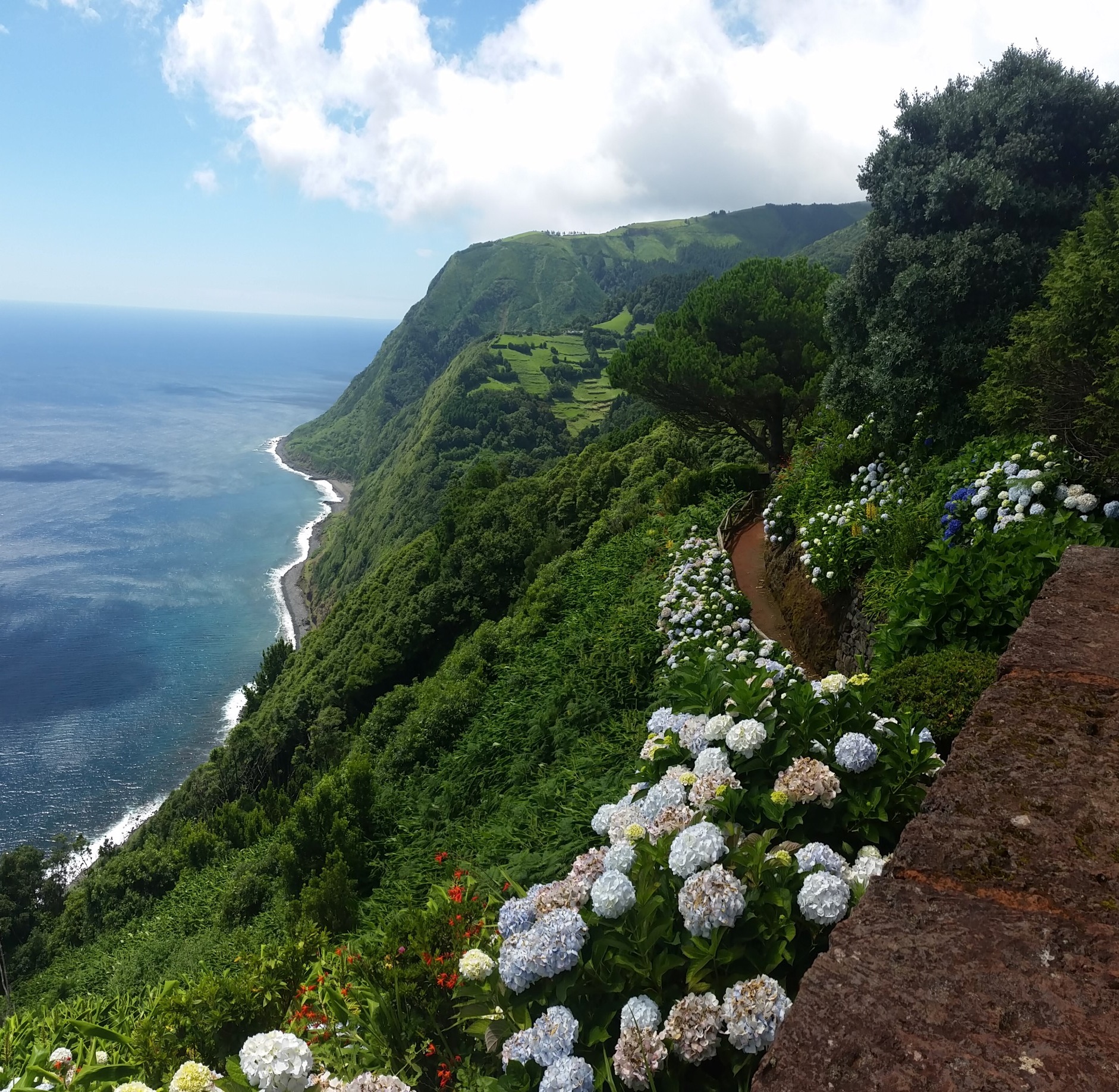 Costa do Nordeste, vista do Miradouro da Ponta do Sossego